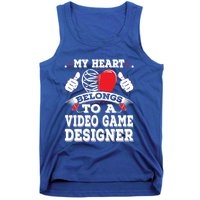 My Heart Belongs To A Video Game Designer Valentines Day Gift Tank Top