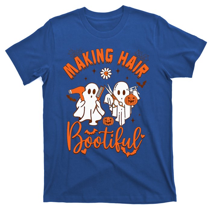 Making Hair Bootiful Funny Scary Ghost Hairdresser Halloween T-Shirt