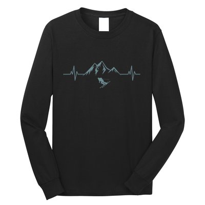 Mountain Heartbeat Best Mountain Climbing Hiking Tee Gift Long Sleeve Shirt