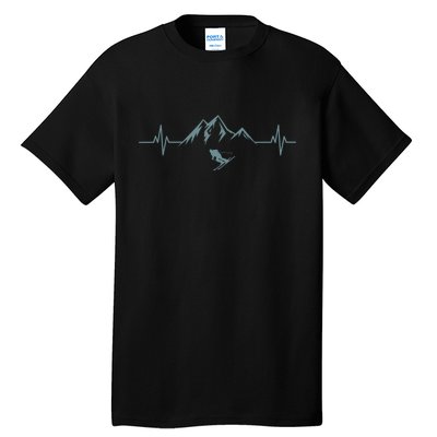 Mountain Heartbeat Best Mountain Climbing Hiking Tee Gift Tall T-Shirt