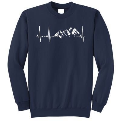 Mountain Heartbeat Best Mountain Climbing Hiking Tee Sweatshirt