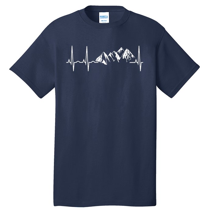 Mountain Heartbeat Best Mountain Climbing Hiking Tee Tall T-Shirt