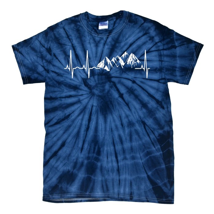 Mountain Heartbeat Best Mountain Climbing Hiking Tee Tie-Dye T-Shirt