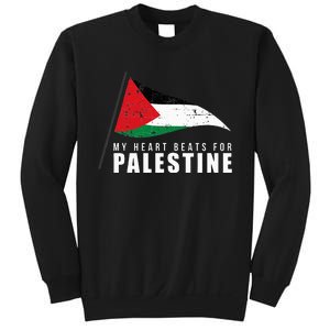 My Heart Beats For Palestine Gaza Peace Middle East Sweatshirt