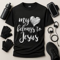 My Heart Belongs To Jesus Cooling Performance Crew T-Shirt