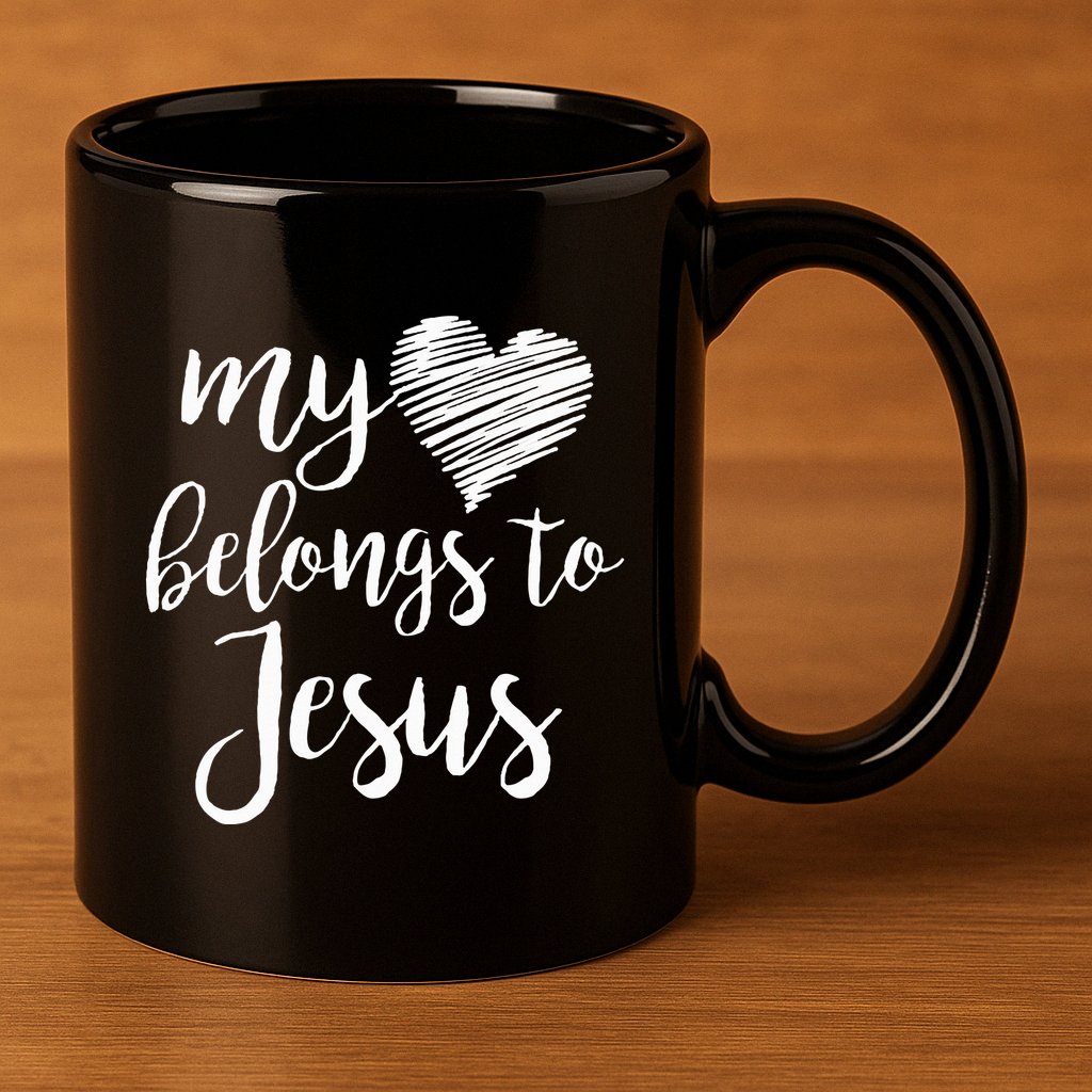 My Heart Belongs To Jesus 11oz C Handle Ceramic Mug