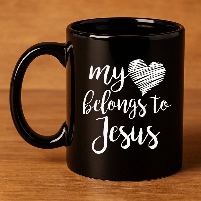 My Heart Belongs To Jesus 11oz C Handle Ceramic Mug