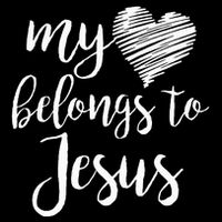 My Heart Belongs To Jesus Flat Bill Trucker Hat