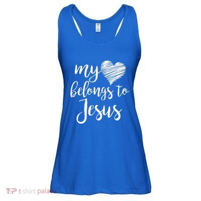 My Heart Belongs To Jesus Ladies Essential Flowy Tank