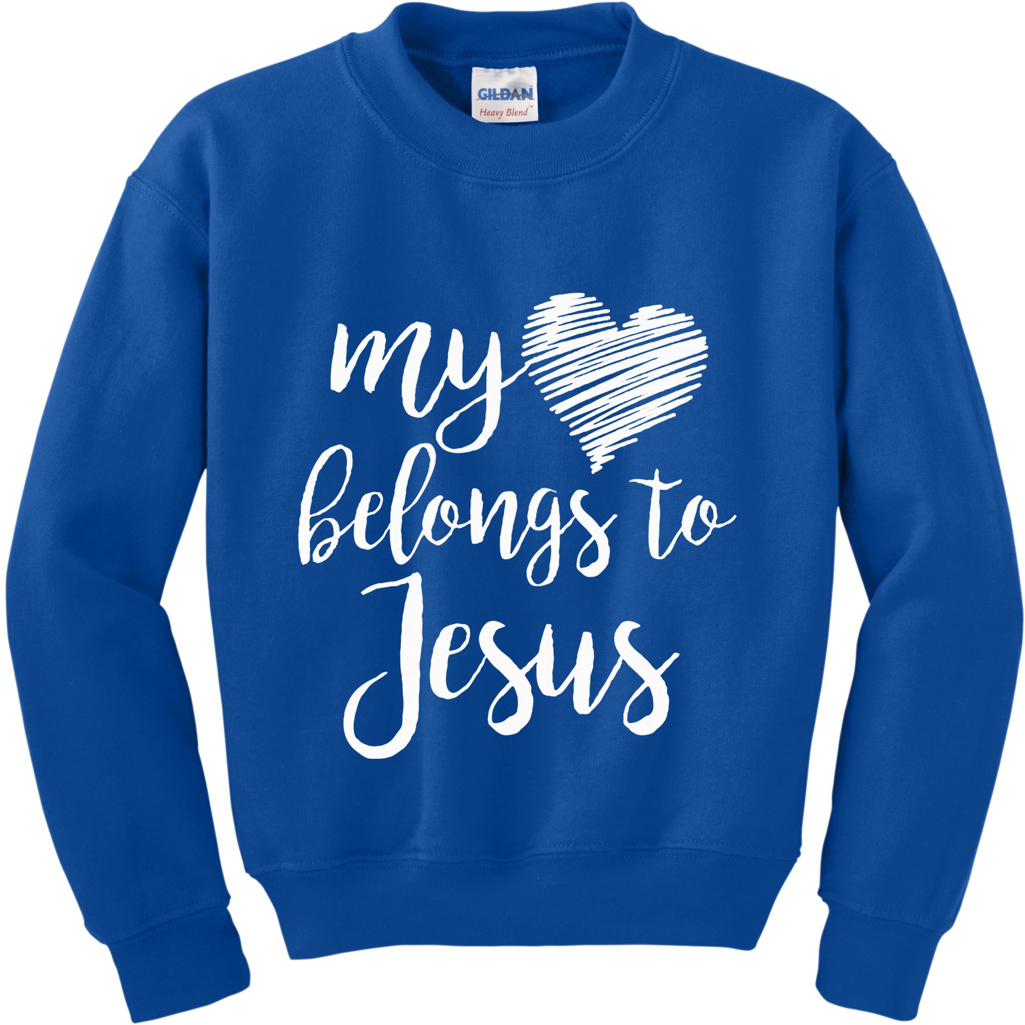 My Heart Belongs To Jesus Kids Sweatshirt