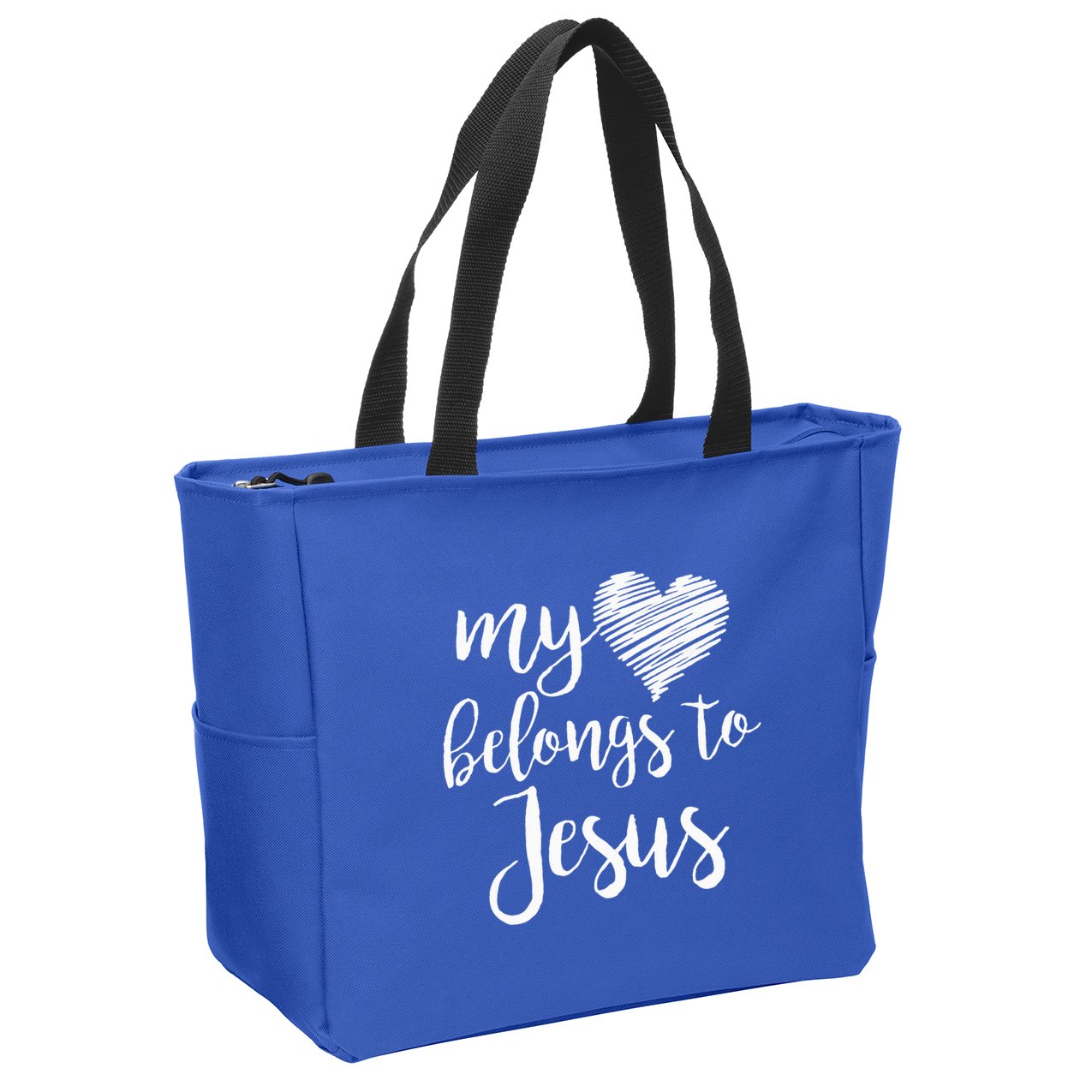 My Heart Belongs To Jesus Zip Tote Bag