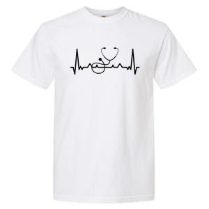 My Heart Beats For The Stethoscope Doctors And Nurses Cute Gift Garment-Dyed Heavyweight T-Shirt