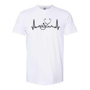 My Heart Beats For The Stethoscope Doctors And Nurses Cute Gift Softstyle CVC T-Shirt