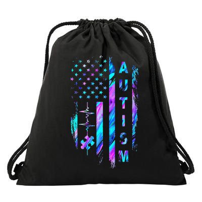 My Heart Beats For Special Ed Autism Teachers Women Drawstring Bag