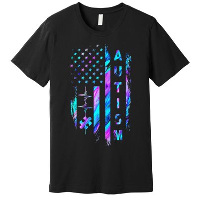 My Heart Beats For Special Ed Autism Teachers Women Premium T-Shirt