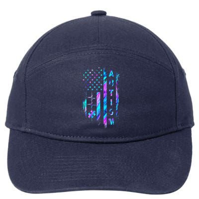 My Heart Beats For Special Ed Autism Teachers Women 7-Panel Snapback Hat