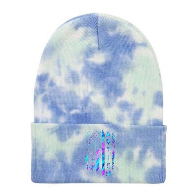 My Heart Beats For Special Ed Autism Teachers Women Tie Dye 12in Knit Beanie