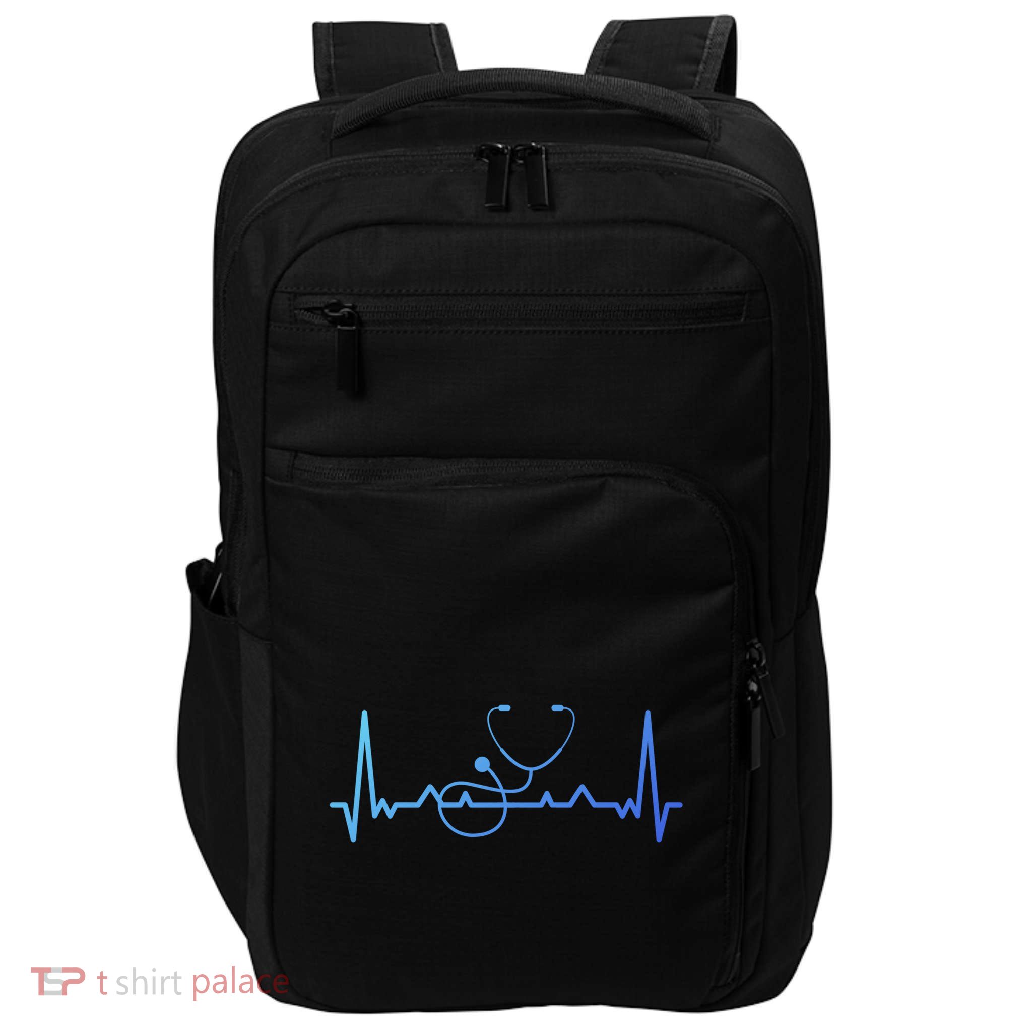 My Heart Beats For The Stethoscope Doctors And Nurses Cute Gift Impact Tech Backpack