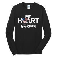 My Heart Belongs To A Marine Tall Long Sleeve T-Shirt