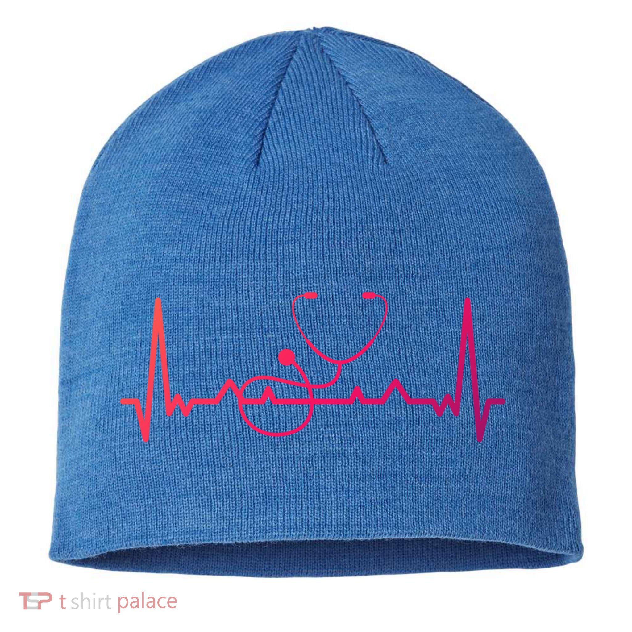 My Heart Beats For The Stethoscope Doctors And Nurses Cute Gift Sustainable Beanie