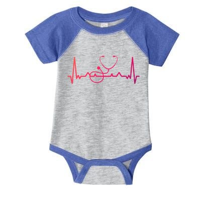 My Heart Beats For The Stethoscope Doctors And Nurses Cute Gift Infant Baby Jersey Bodysuit