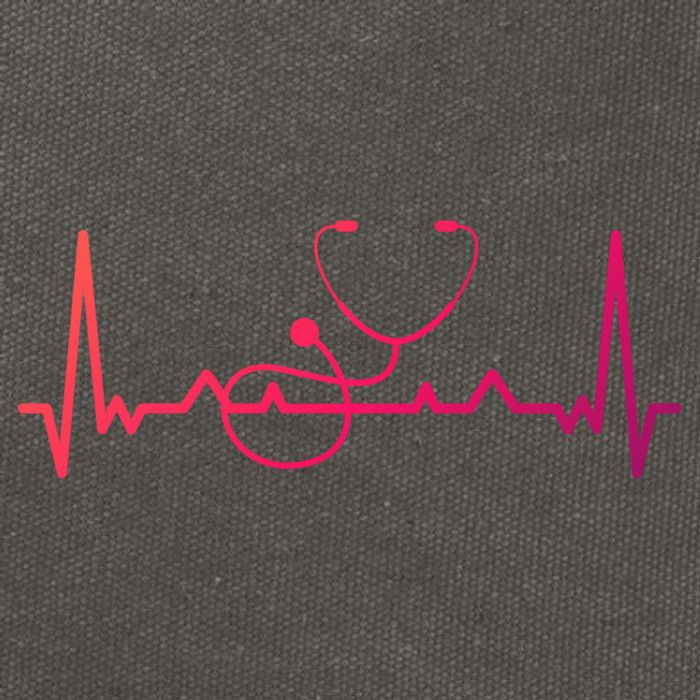 My Heart Beats For The Stethoscope Doctors And Nurses Cute Gift Cotton Canvas Backpack