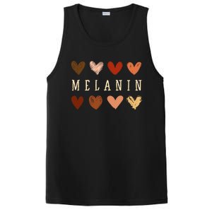 Melanin Hearts Black Is Beautiful Funny Gift PosiCharge Competitor Tank