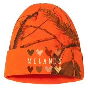 Melanin Hearts Black Is Beautiful Funny Gift Kati Licensed 12" Camo Beanie