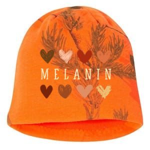 Melanin Hearts Black Is Beautiful Funny Gift Kati - Camo Knit Beanie