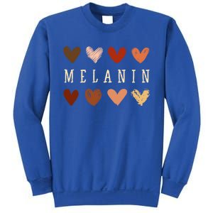 Melanin Hearts Black Is Beautiful Funny Gift Sweatshirt