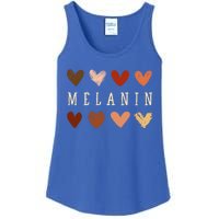 Melanin Hearts Black Is Beautiful Funny Gift Ladies Essential Tank