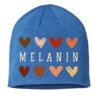 Melanin Hearts Black Is Beautiful Funny Gift Sustainable Beanie