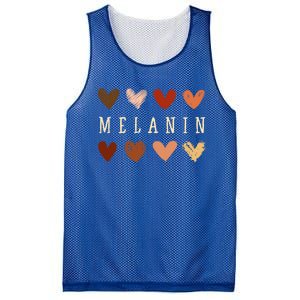 Melanin Hearts Black Is Beautiful Funny Gift Mesh Reversible Basketball Jersey Tank