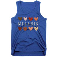 Melanin Hearts Black Is Beautiful Funny Gift Tank Top