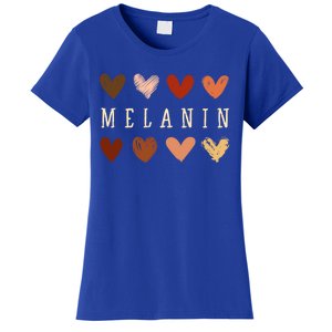 Melanin Hearts Black Is Beautiful Funny Gift Women's T-Shirt