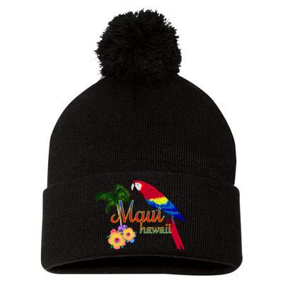 Maui Hawaii Beach Aloha Great Gift Pom Pom 12in Knit Beanie