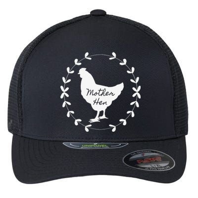 Mother Hen beautiful country garland vintage chicken Flexfit Unipanel Trucker Cap