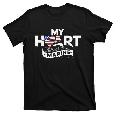 My Heart Belongs To A Marine T-Shirt