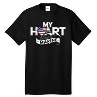 My Heart Belongs To A Marine Tall T-Shirt