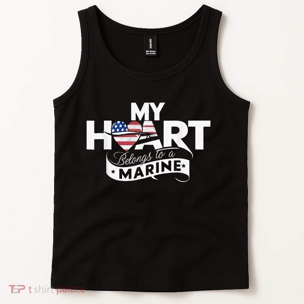 My Heart Belongs To A Marine Tank Top