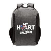 My Heart Belongs To A Marine Vector Backpack