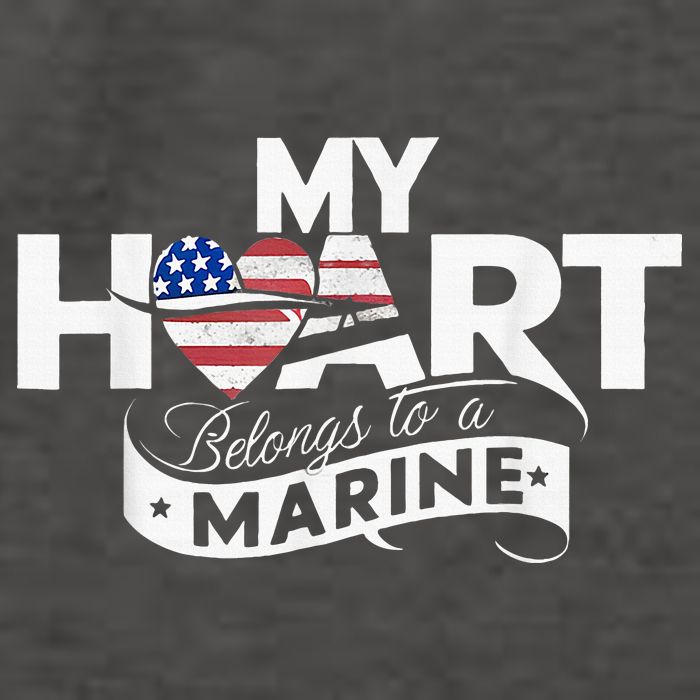 My Heart Belongs To A Marine Vector Backpack
