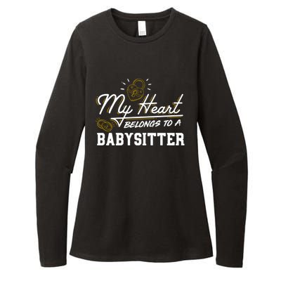 My Heart Belongs To A Sitter Gift Cool Gift Womens CVC Long Sleeve Shirt