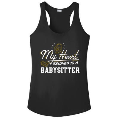 My Heart Belongs To A Sitter Gift Cool Gift Ladies PosiCharge Competitor Racerback Tank