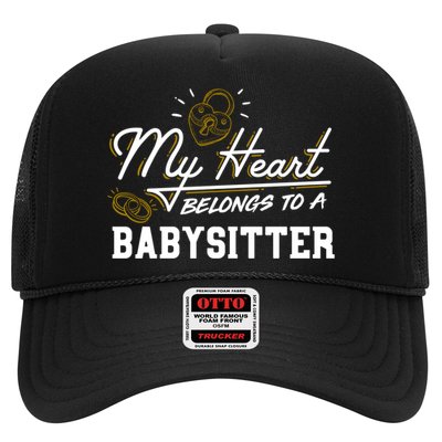 My Heart Belongs To A Sitter Gift Cool Gift Trucker Hat