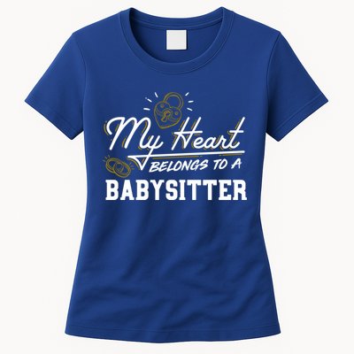 My Heart Belongs To A Sitter Gift Cool Gift Womens T-Shirt