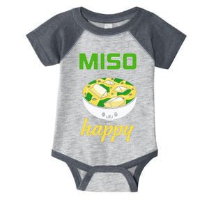 Miso Happy Cute Kawaii Miso Soup Bowl Japan Pop Culture Infant Baby Jersey Bodysuit