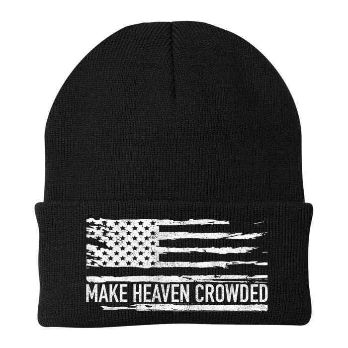 Make Heaven Crowded Faith Spiritual Cute Christian Vintage Cool Gift Beanie