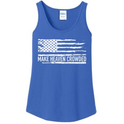 Make Heaven Crowded Faith Spiritual Cute Christian Vintage Cool Gift Ladies Essential Tank