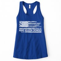 Make Heaven Crowded Faith Spiritual Cute Christian Vintage Cool Gift Womens Tank Top